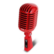 Load image into Gallery viewer, Classic Retro Dynamic Vocal Microphone, Vintage Style Vocal Mic with 16&#39; ft. XLR Cable
